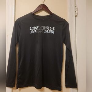 Under Armour Kids Black Long Sleeve Tee